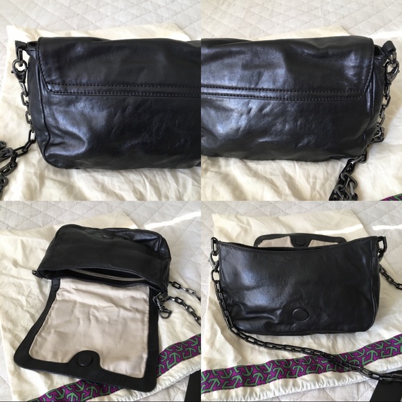 NWOT Tory Burch Chain Shoulder/Crossbody Bag Black - Picture 7 of 8